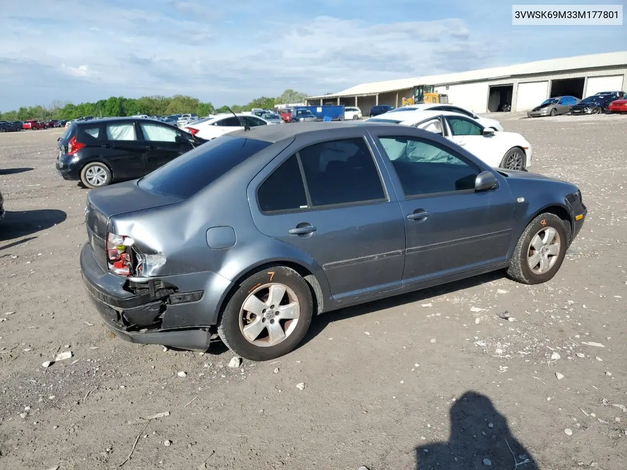 2003 Volkswagen Jetta Gls VIN: 3VWSK69M33M177801 Lot: 53792275