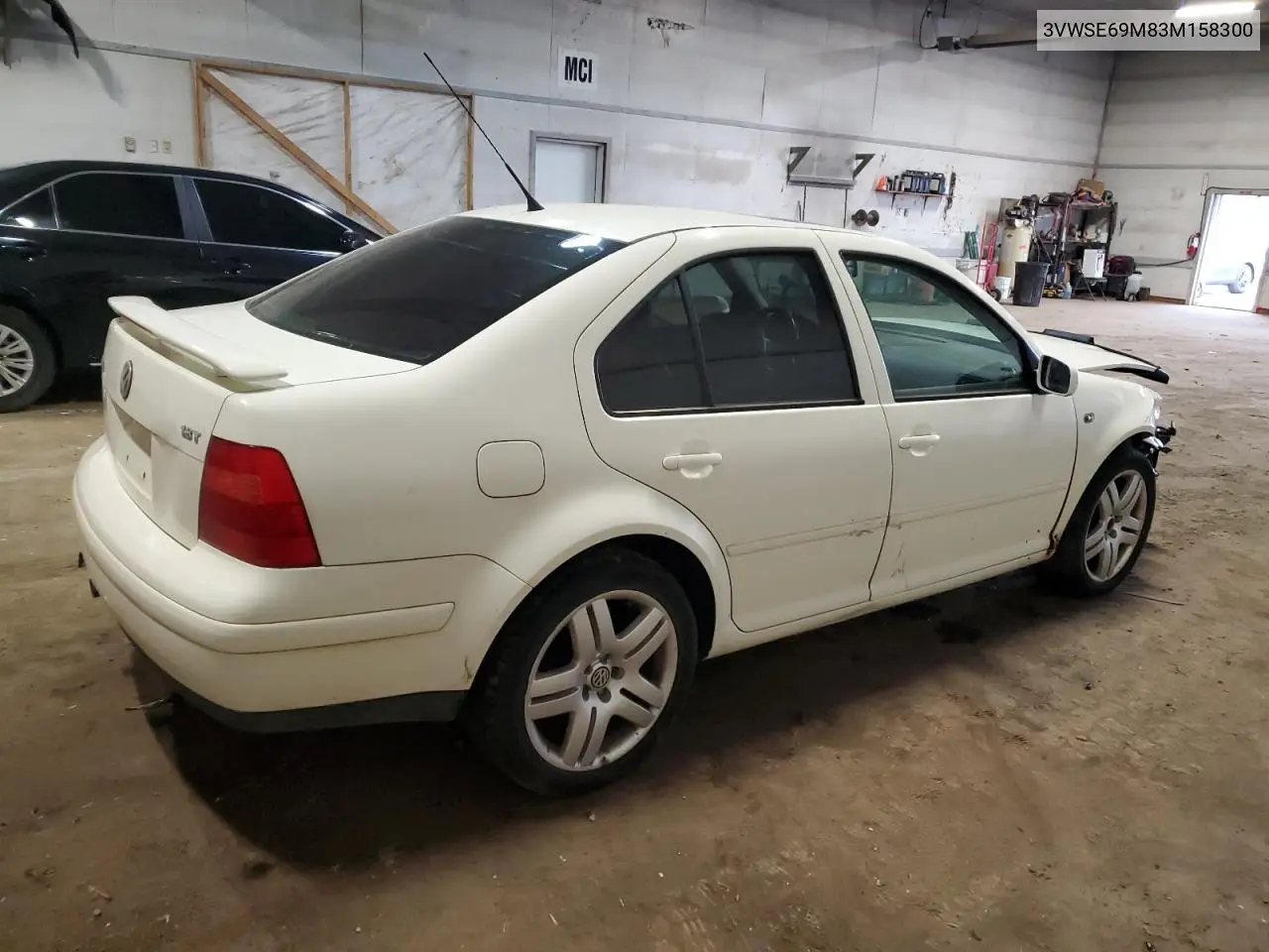 2003 Volkswagen Jetta Gls VIN: 3VWSE69M83M158300 Lot: 55131895