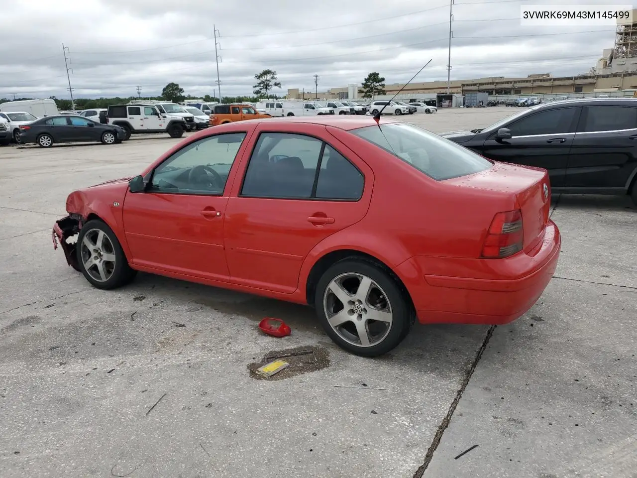 2003 Volkswagen Jetta Gl VIN: 3VWRK69M43M145499 Lot: 55654065