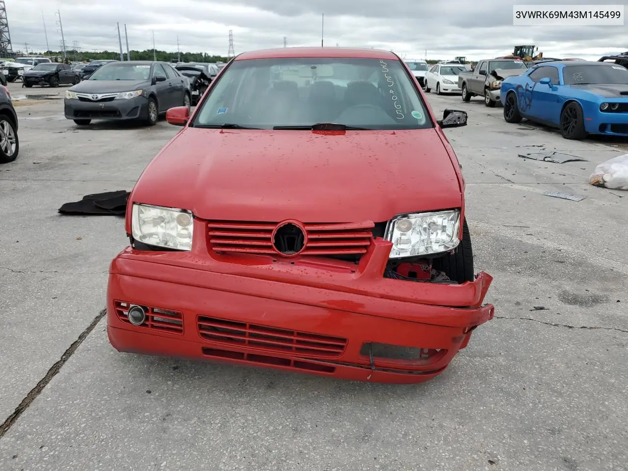 2003 Volkswagen Jetta Gl VIN: 3VWRK69M43M145499 Lot: 55654065