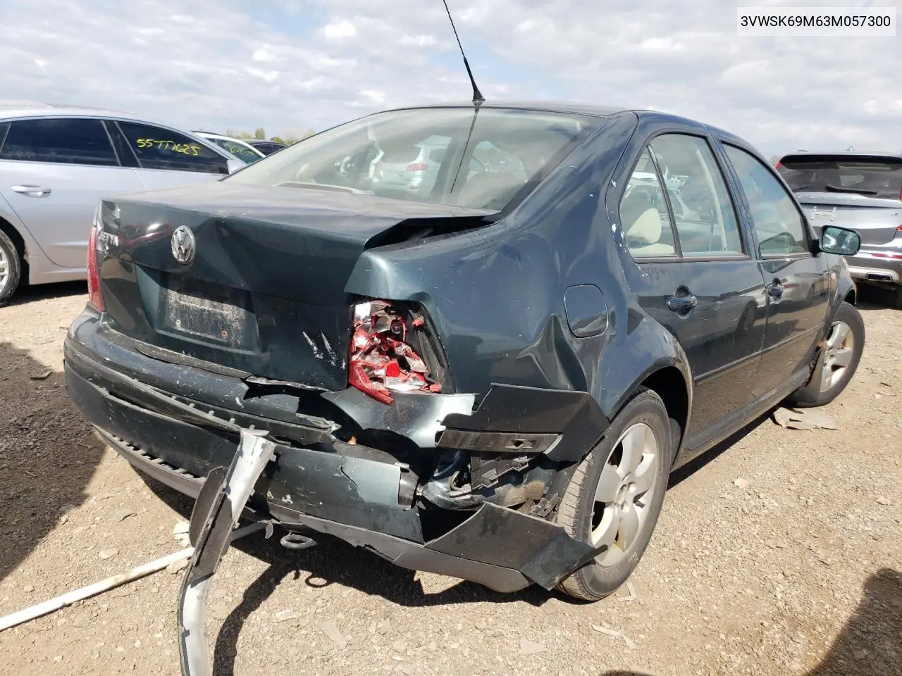 2003 Volkswagen Jetta Gls VIN: 3VWSK69M63M057300 Lot: 55657165