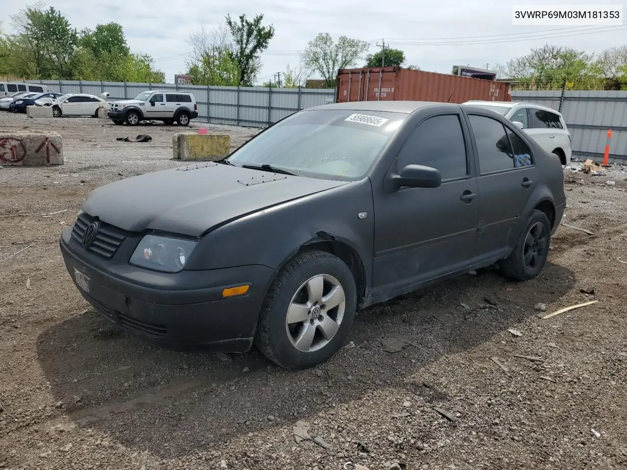 2003 Volkswagen Jetta Gl Tdi VIN: 3VWRP69M03M181353 Lot: 55988605