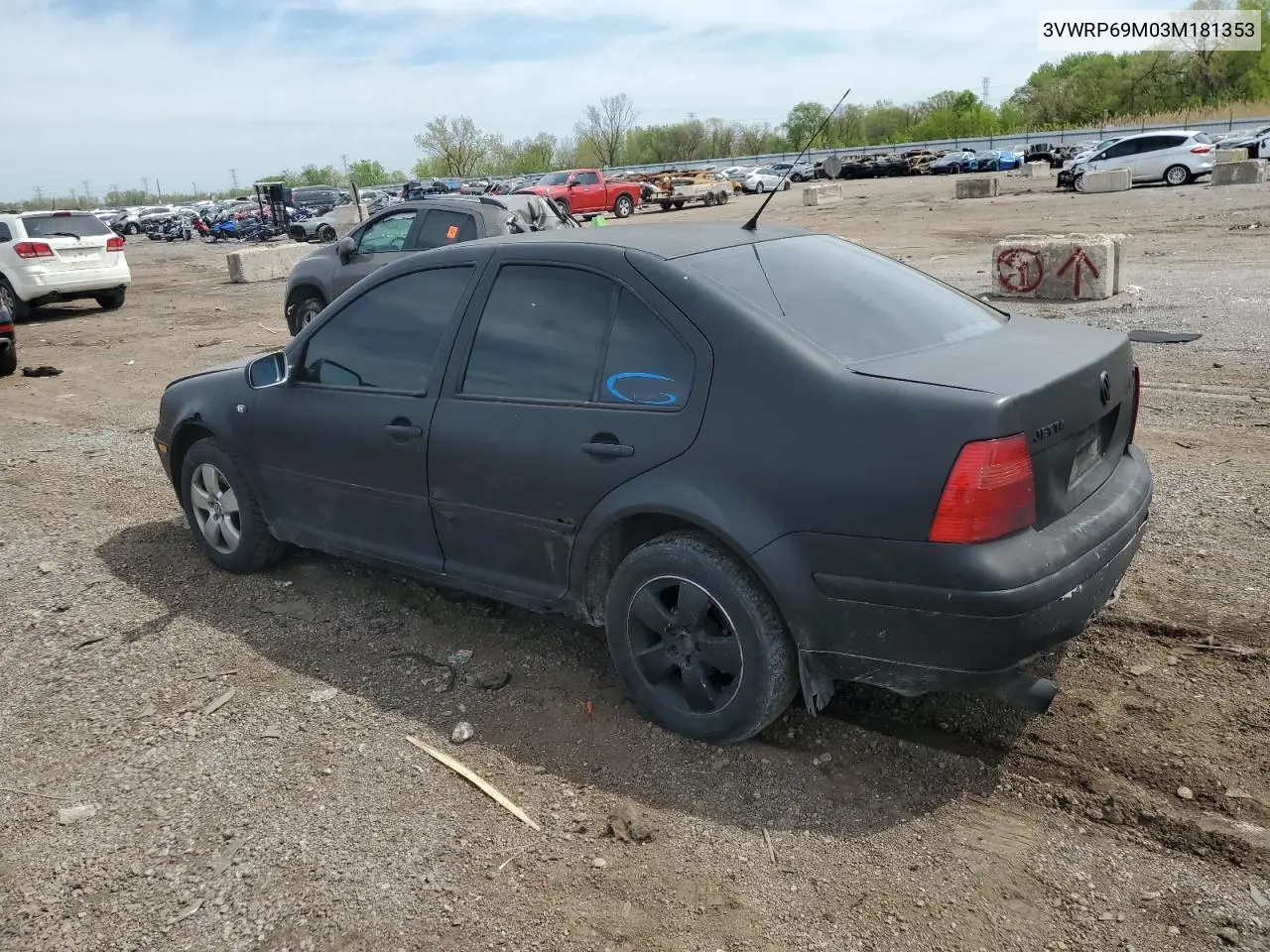 2003 Volkswagen Jetta Gl Tdi VIN: 3VWRP69M03M181353 Lot: 55988605