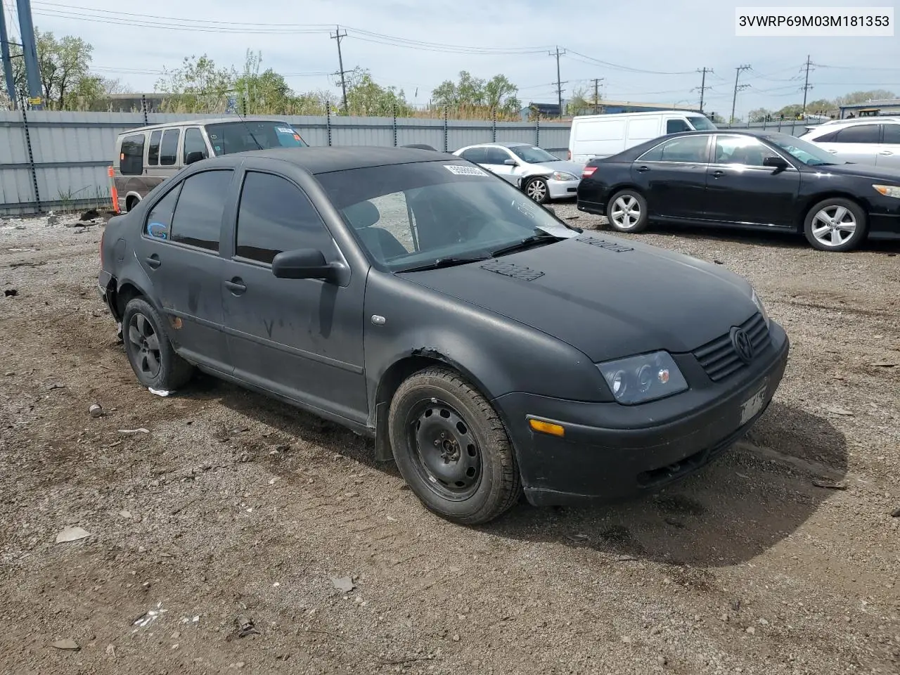 2003 Volkswagen Jetta Gl Tdi VIN: 3VWRP69M03M181353 Lot: 55988605