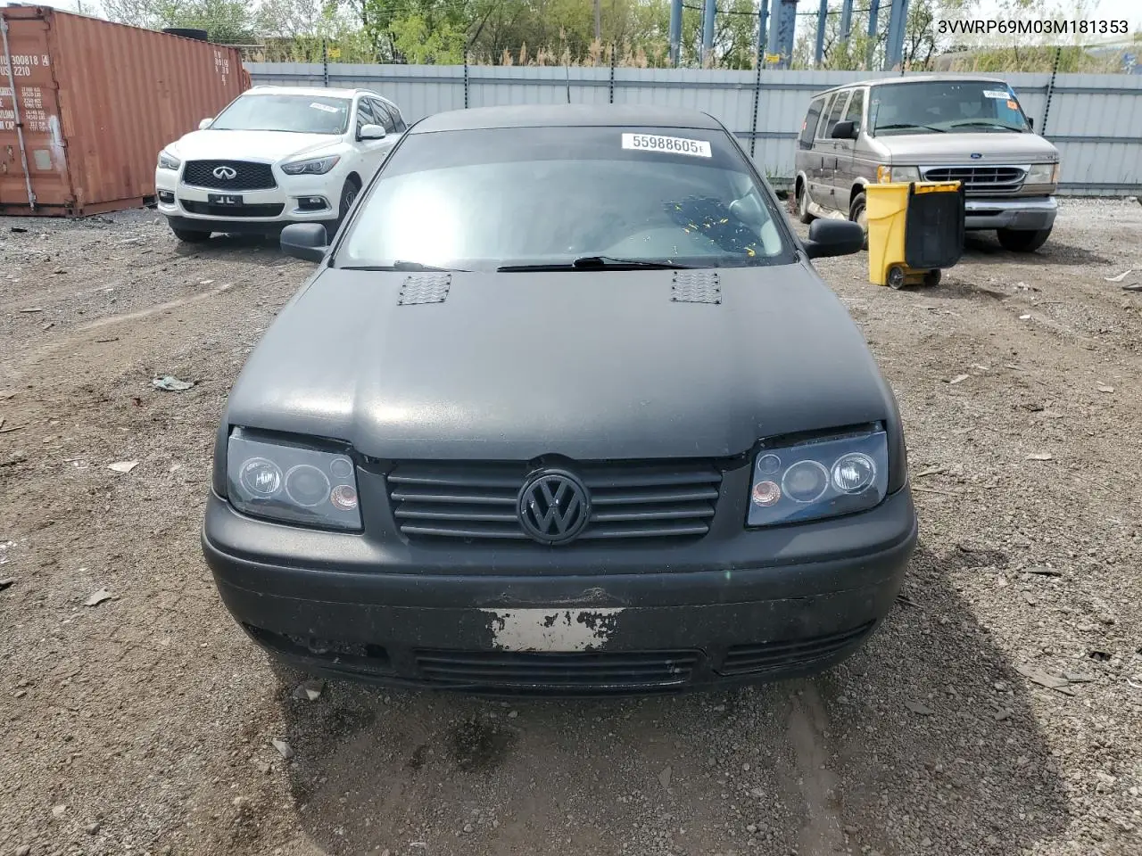 2003 Volkswagen Jetta Gl Tdi VIN: 3VWRP69M03M181353 Lot: 55988605