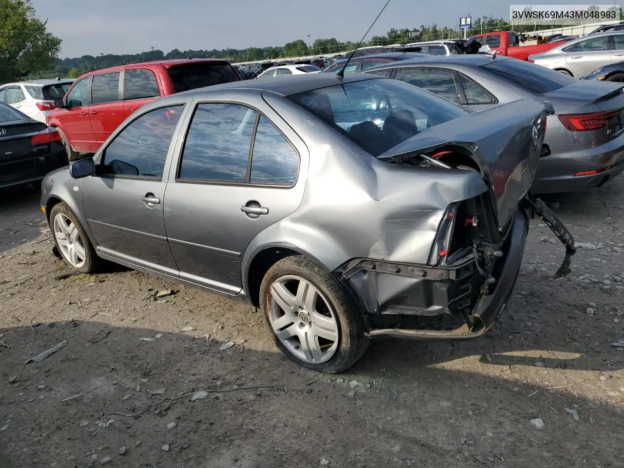 2003 Volkswagen Jetta Gls VIN: 3VWSK69M43M048983 Lot: 58533595