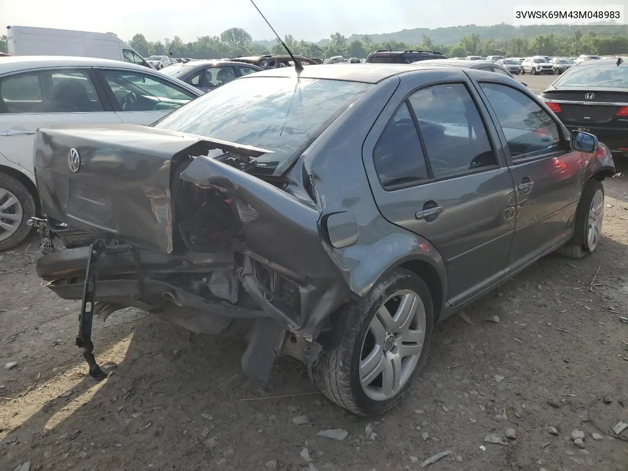 2003 Volkswagen Jetta Gls VIN: 3VWSK69M43M048983 Lot: 58533595