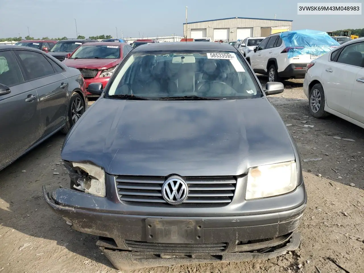 2003 Volkswagen Jetta Gls VIN: 3VWSK69M43M048983 Lot: 58533595