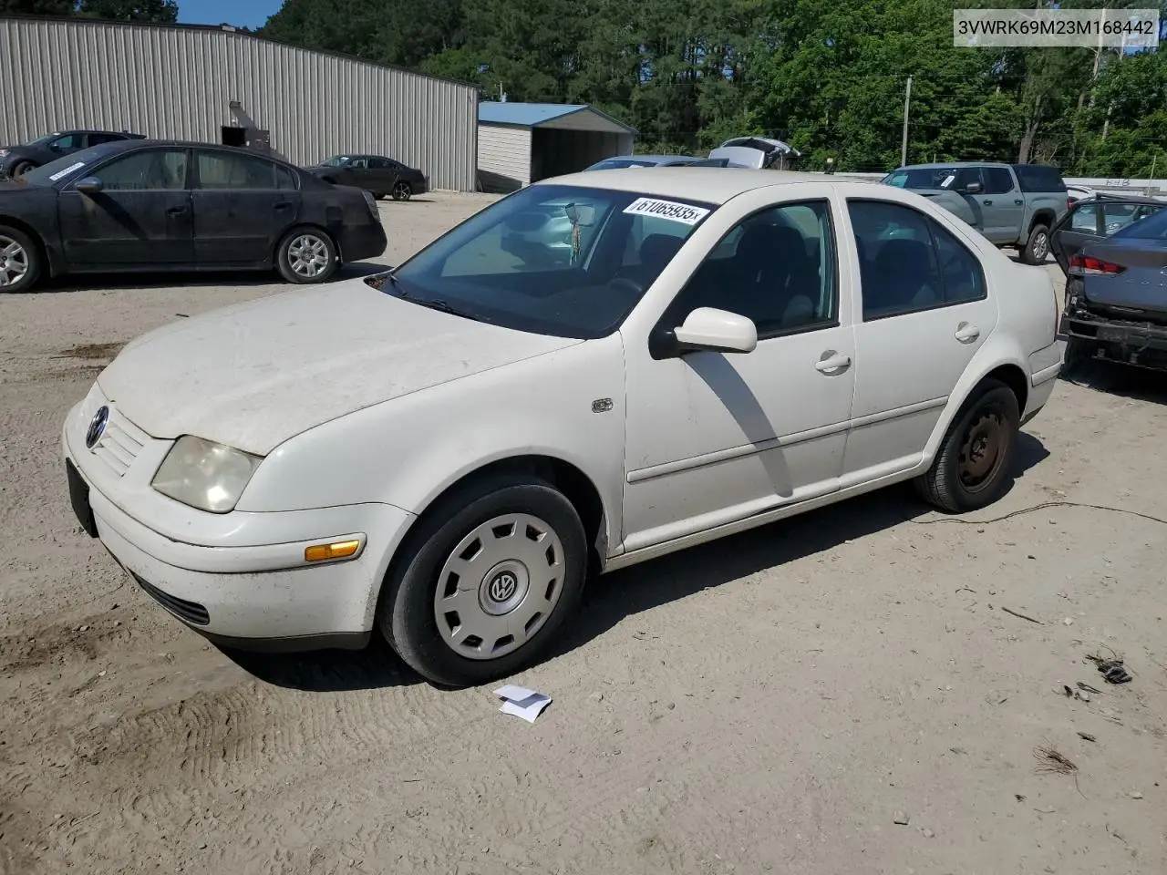 2003 Volkswagen Jetta Gl VIN: 3VWRK69M23M168442 Lot: 61065935