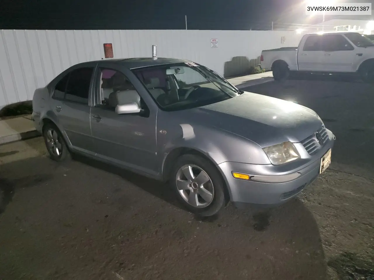 2003 Volkswagen Jetta Gls VIN: 3VWSK69M73M021387 Lot: 61112805