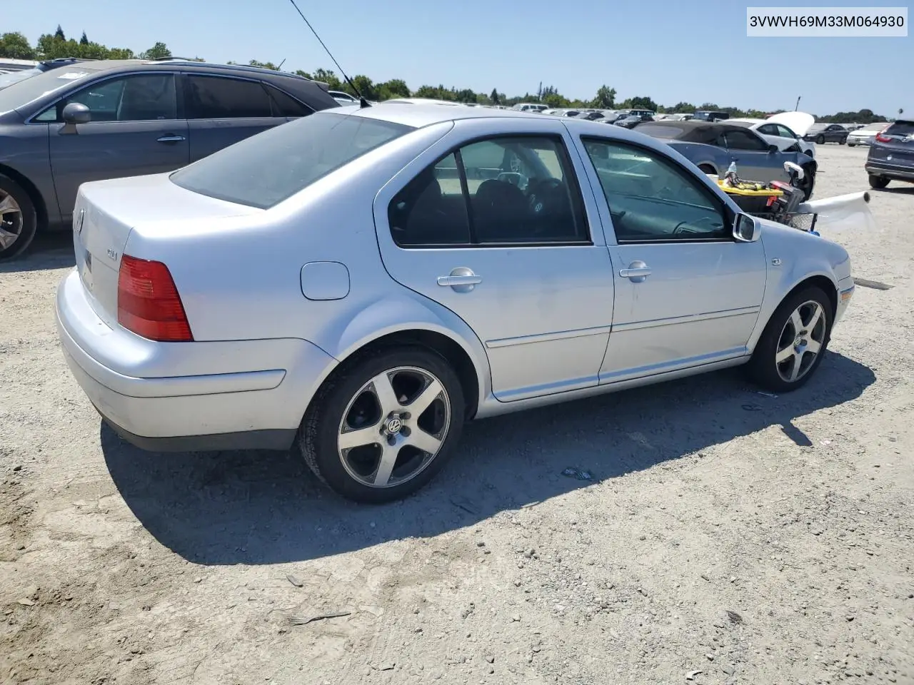 2003 Volkswagen Jetta Gli VIN: 3VWVH69M33M064930 Lot: 62236015