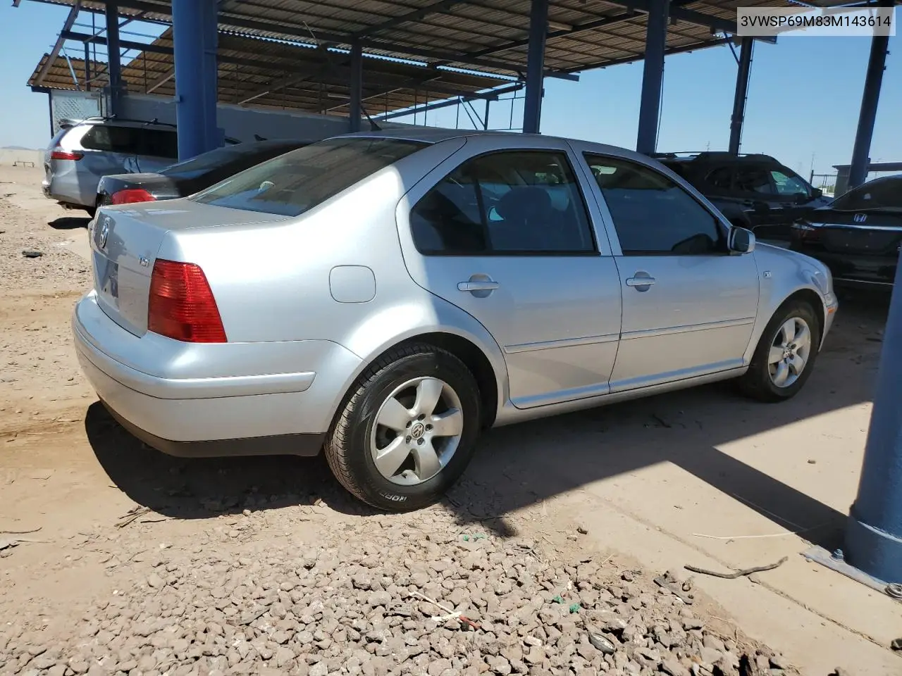 2003 Volkswagen Jetta Gls Tdi VIN: 3VWSP69M83M143614 Lot: 62389785