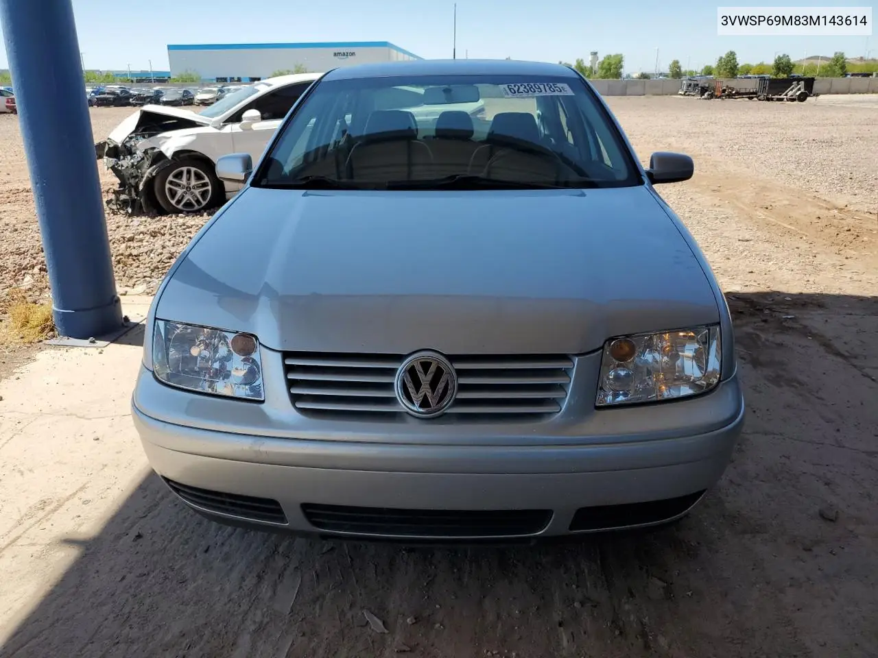 2003 Volkswagen Jetta Gls Tdi VIN: 3VWSP69M83M143614 Lot: 62389785