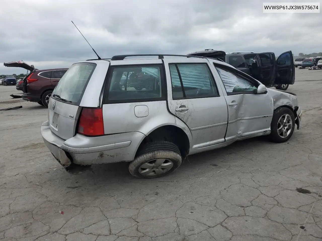 2003 Volkswagen Jetta Gls Tdi VIN: WVWSP61JX3W575674 Lot: 63258485