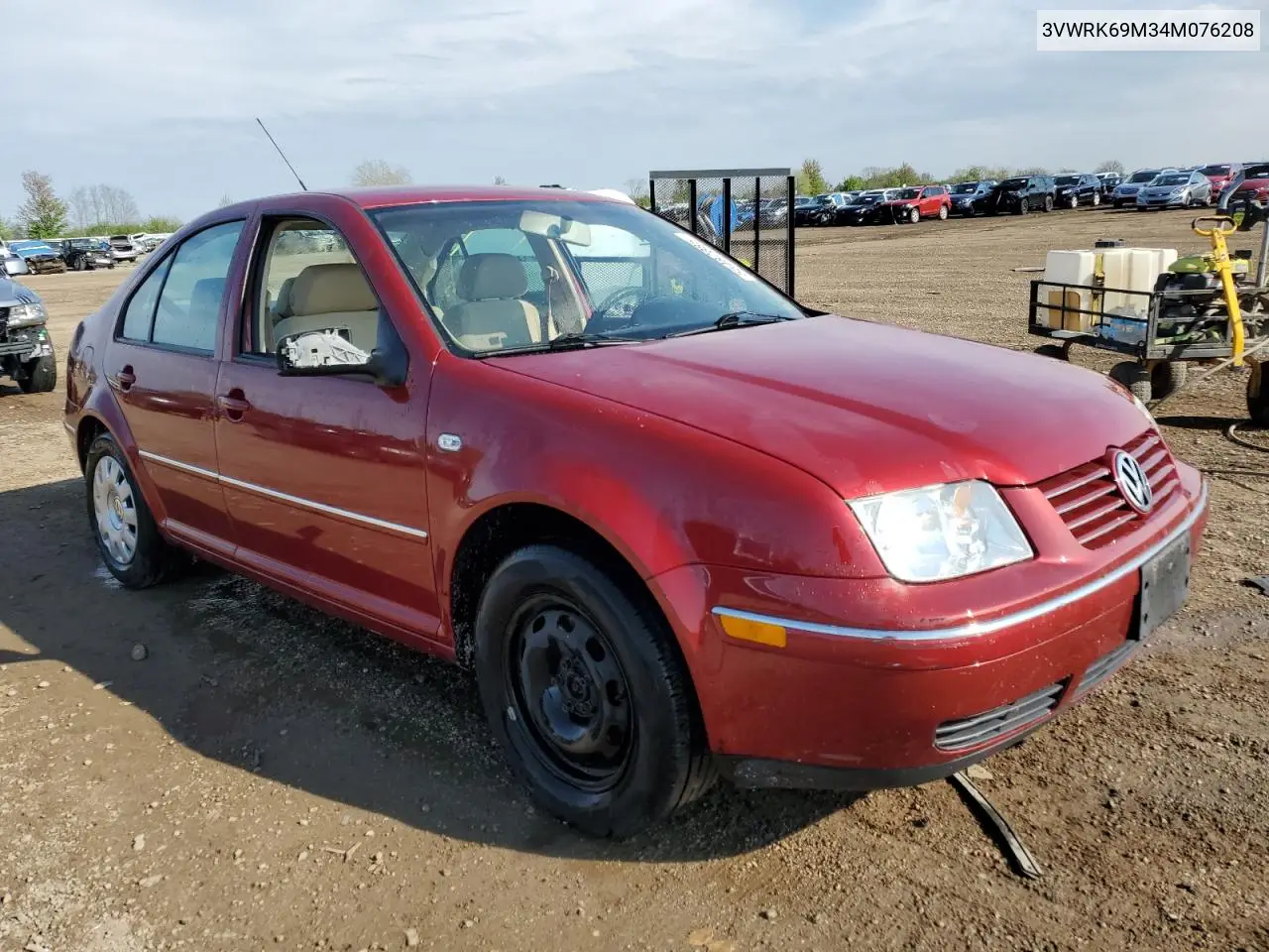 2004 Volkswagen Jetta Gl VIN: 3VWRK69M34M076208 Lot: 55482885