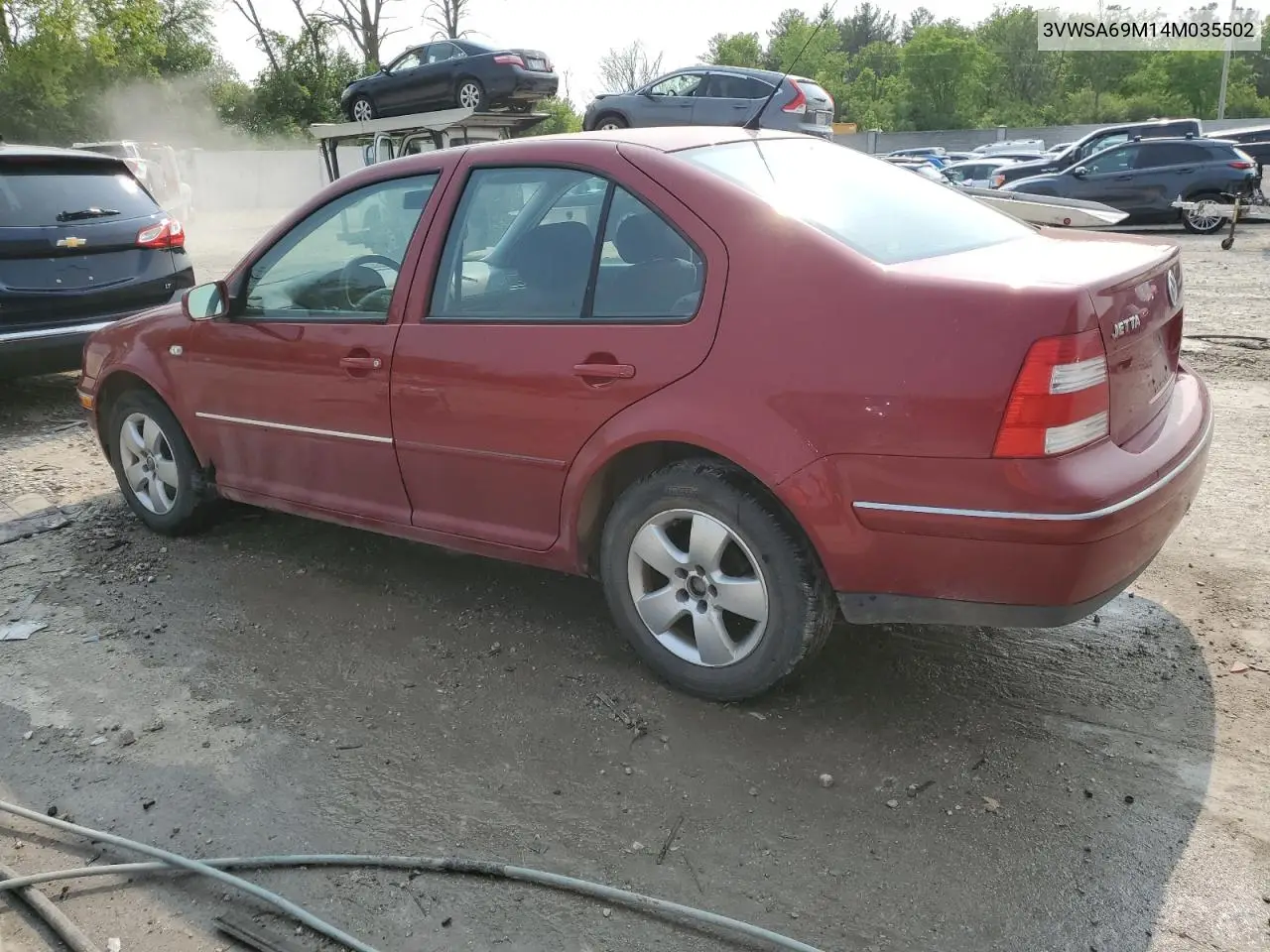 2004 Volkswagen Jetta Gls VIN: 3VWSA69M14M035502 Lot: 58767435