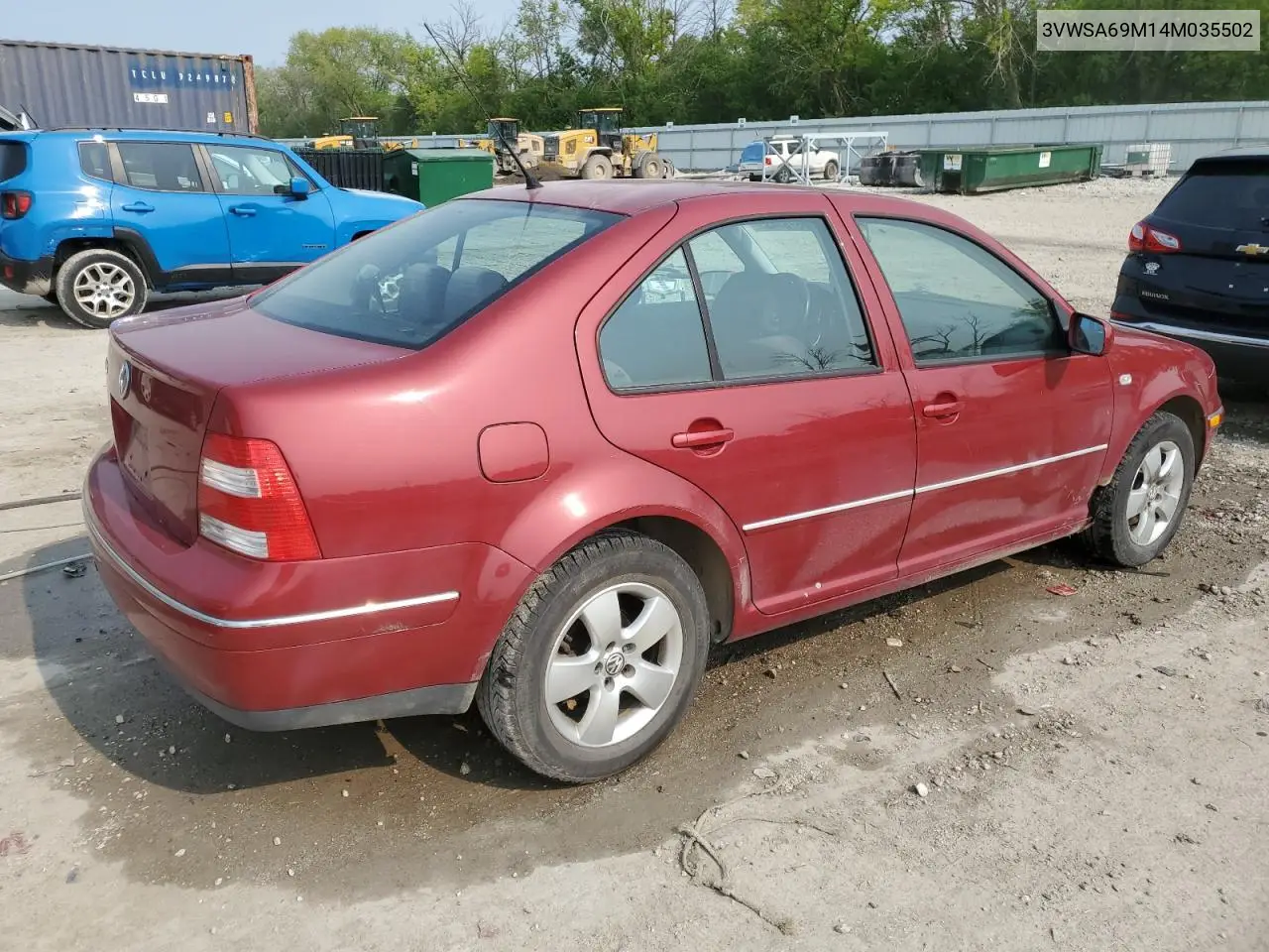 2004 Volkswagen Jetta Gls VIN: 3VWSA69M14M035502 Lot: 58767435