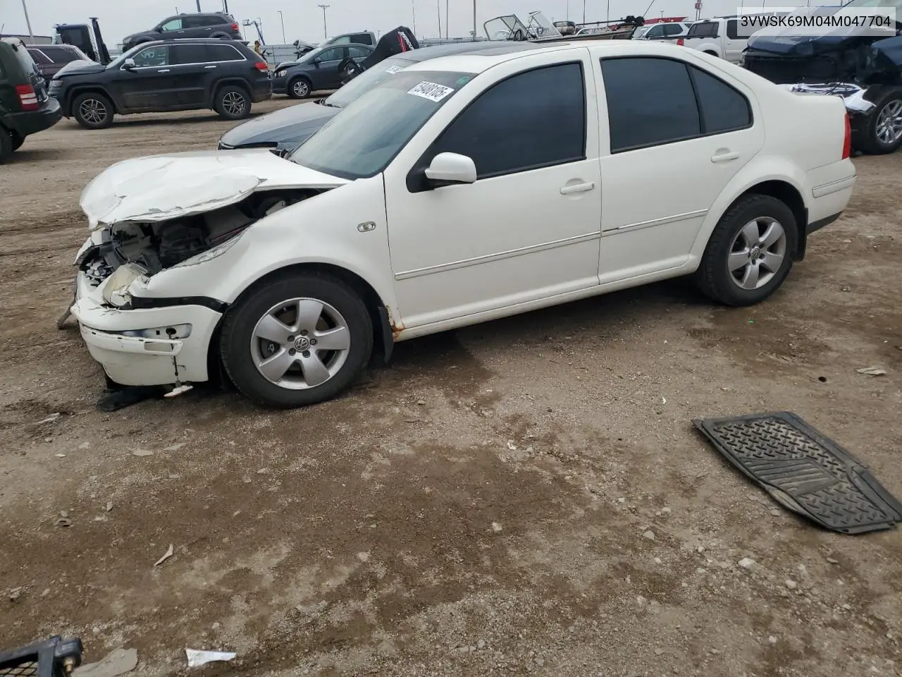 2004 Volkswagen Jetta Gls VIN: 3VWSK69M04M047704 Lot: 59488105