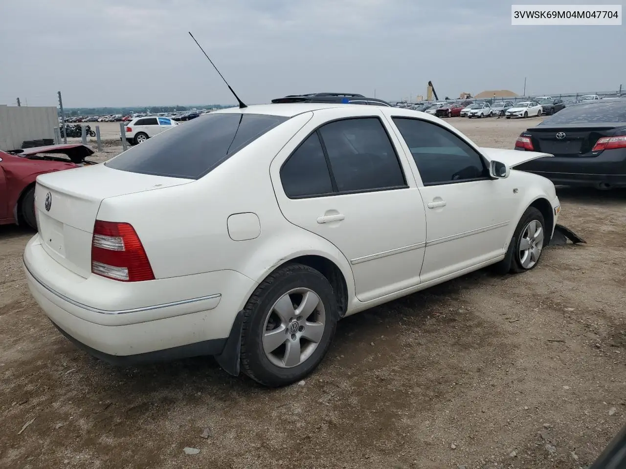 2004 Volkswagen Jetta Gls VIN: 3VWSK69M04M047704 Lot: 59488105