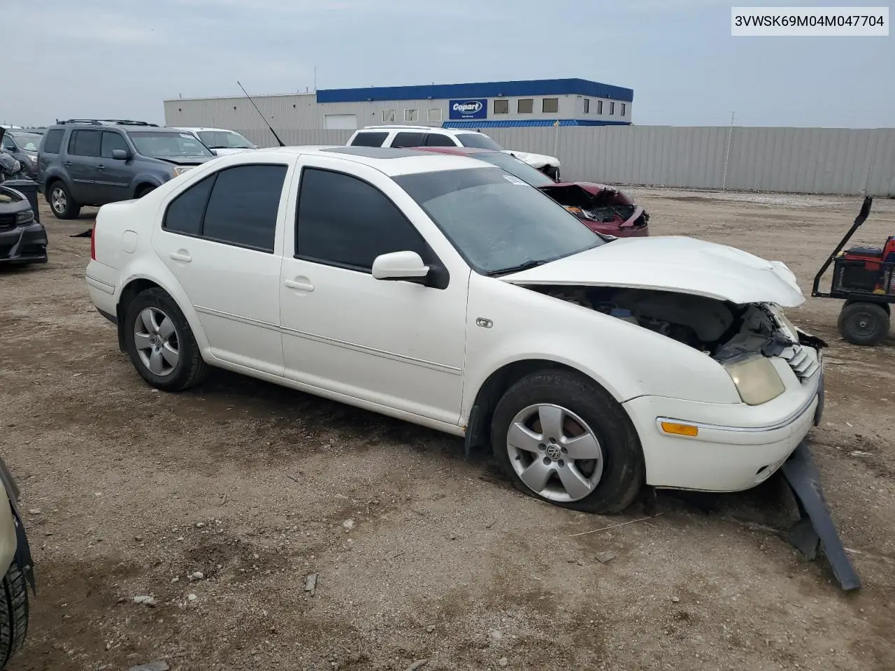 2004 Volkswagen Jetta Gls VIN: 3VWSK69M04M047704 Lot: 59488105