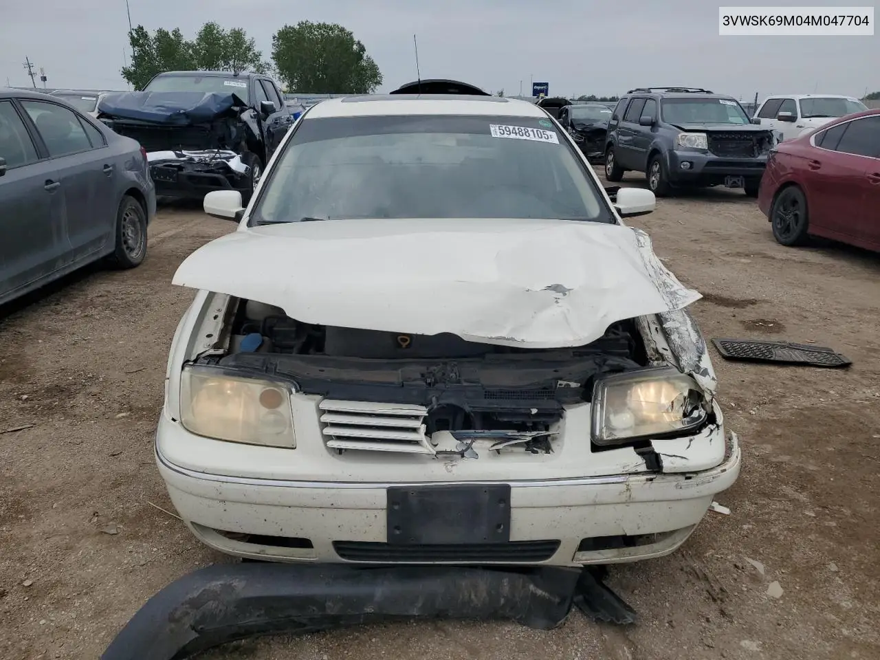 2004 Volkswagen Jetta Gls VIN: 3VWSK69M04M047704 Lot: 59488105