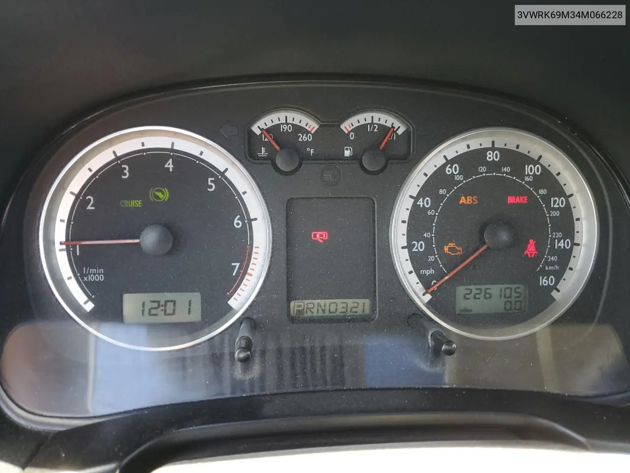 2004 Volkswagen Jetta Gl VIN: 3VWRK69M34M066228 Lot: 59626635