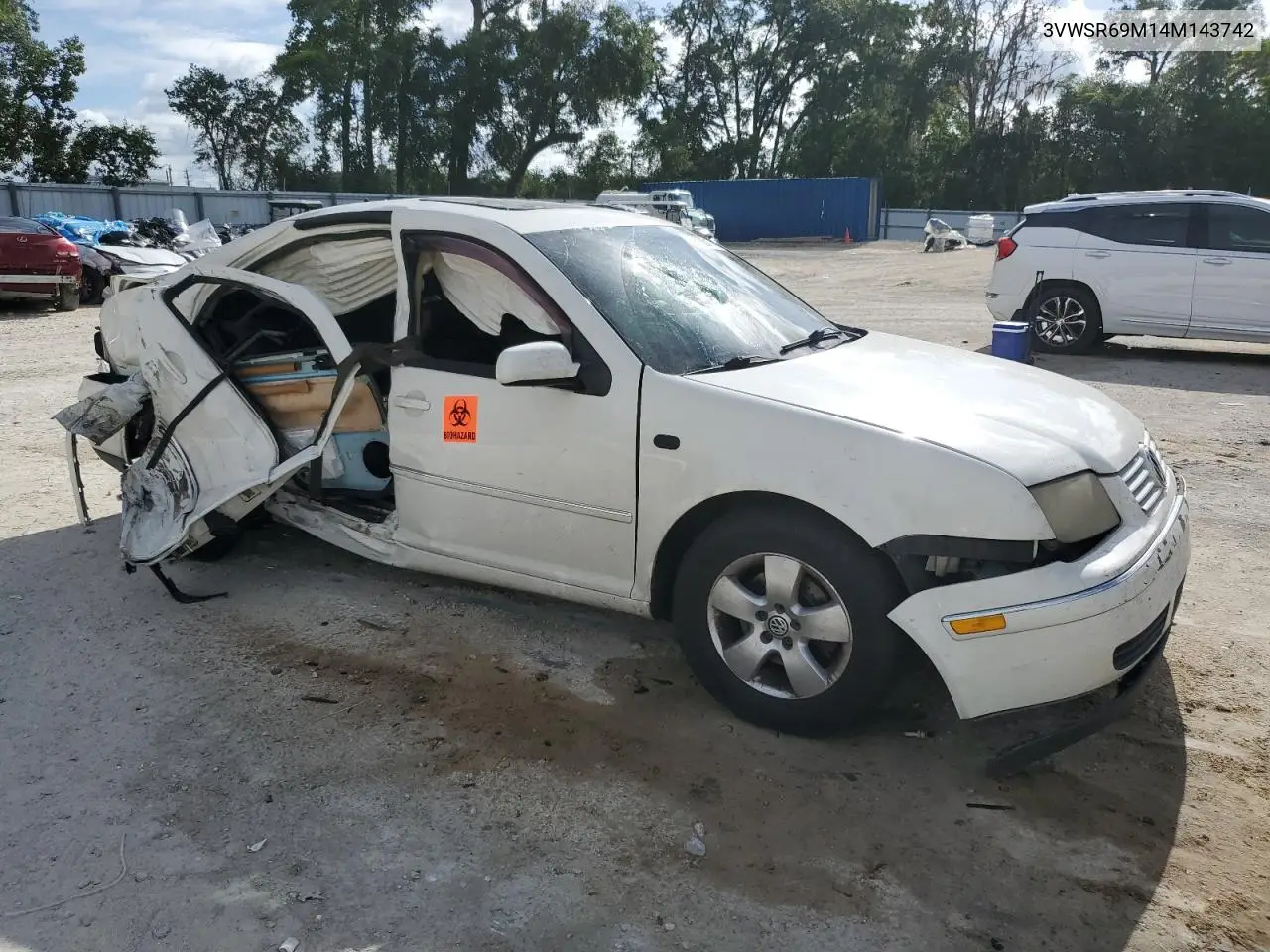 2004 Volkswagen Jetta Gls Tdi VIN: 3VWSR69M14M143742 Lot: 62860135