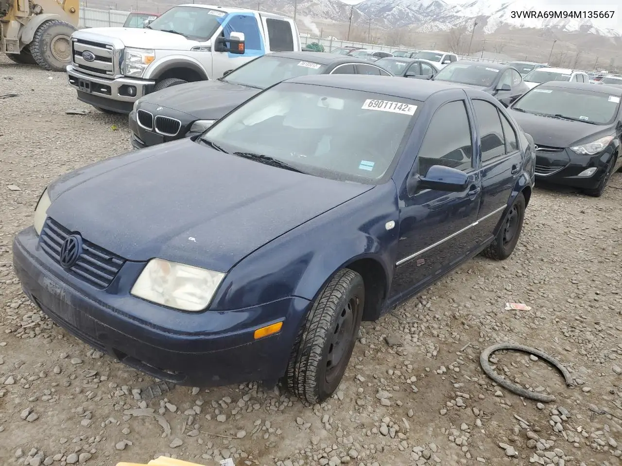 2004 Volkswagen Jetta Gl VIN: 3VWRA69M94M135667 Lot: 69011142