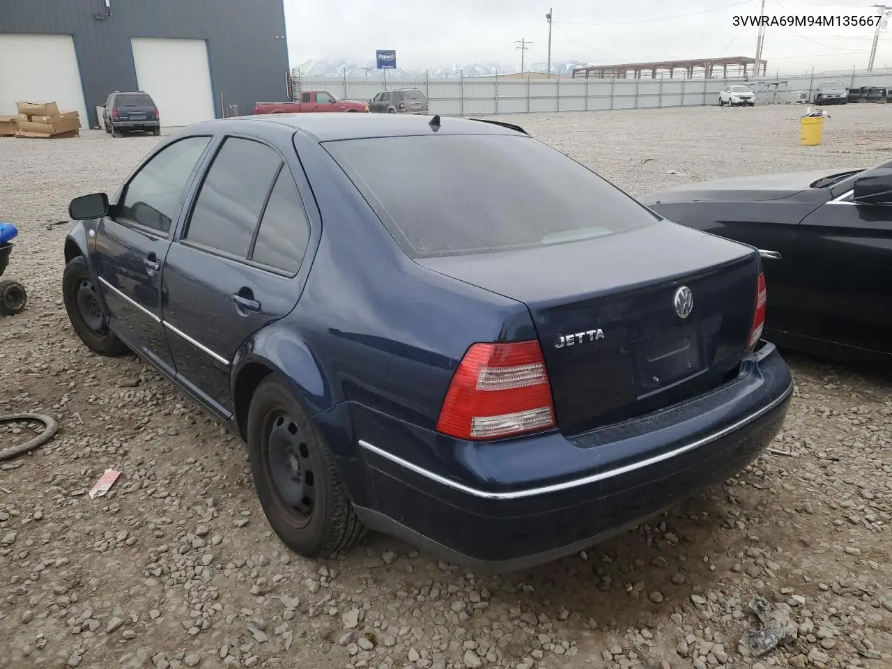 2004 Volkswagen Jetta Gl VIN: 3VWRA69M94M135667 Lot: 69011142