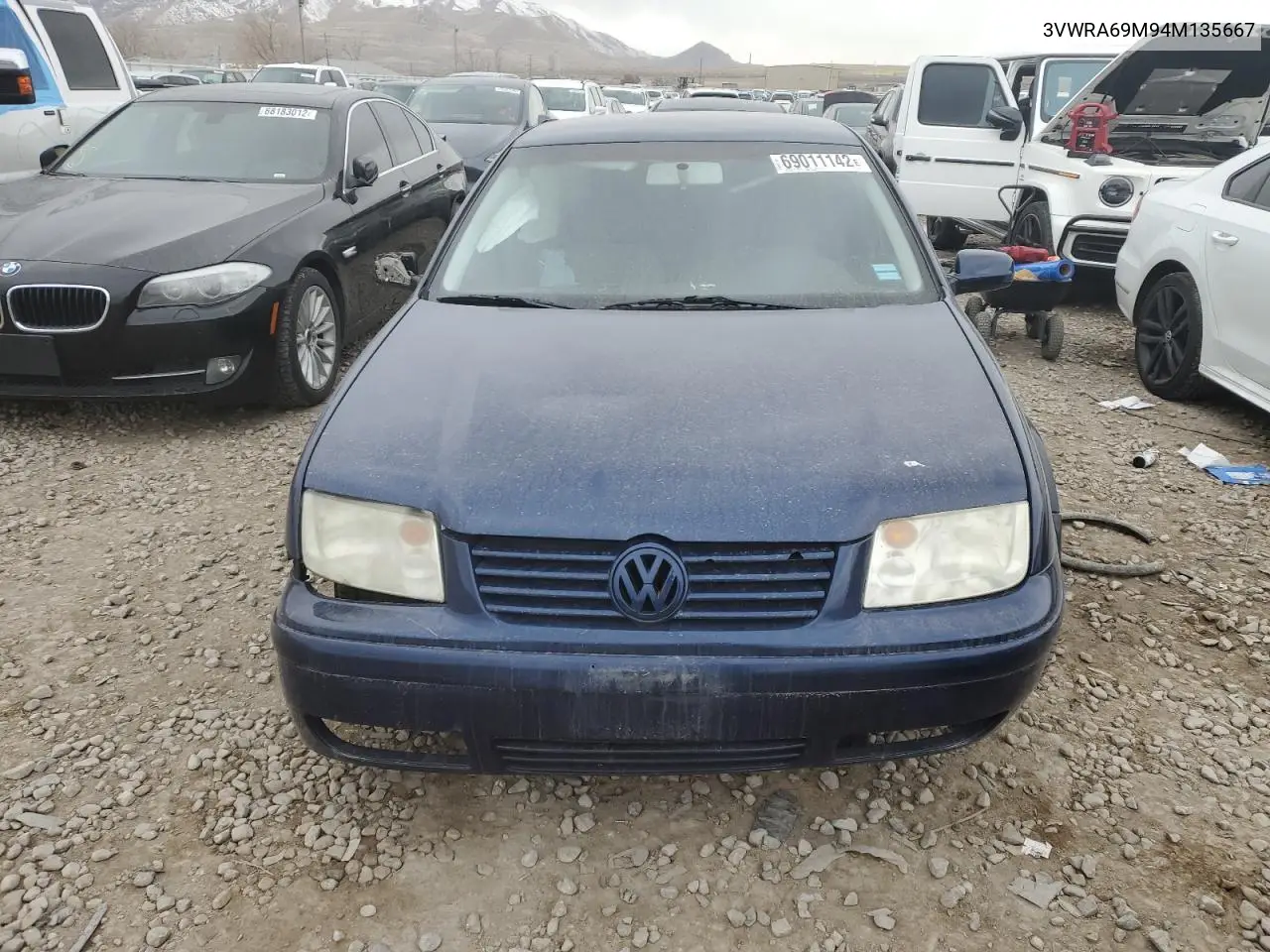 2004 Volkswagen Jetta Gl VIN: 3VWRA69M94M135667 Lot: 69011142