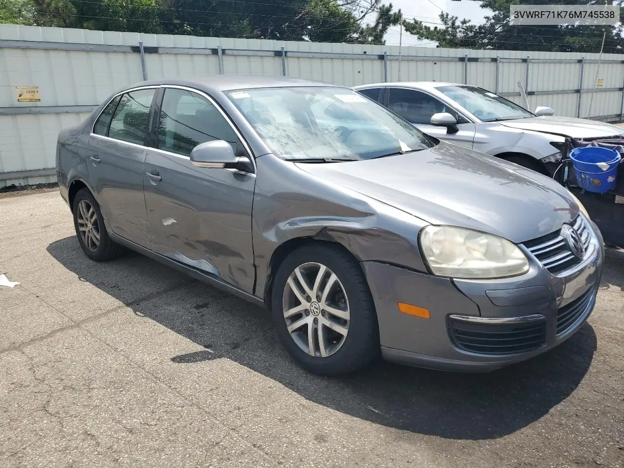 2006 Volkswagen Jetta 2.5 VIN: 3VWRF71K76M745538 Lot: 62221845