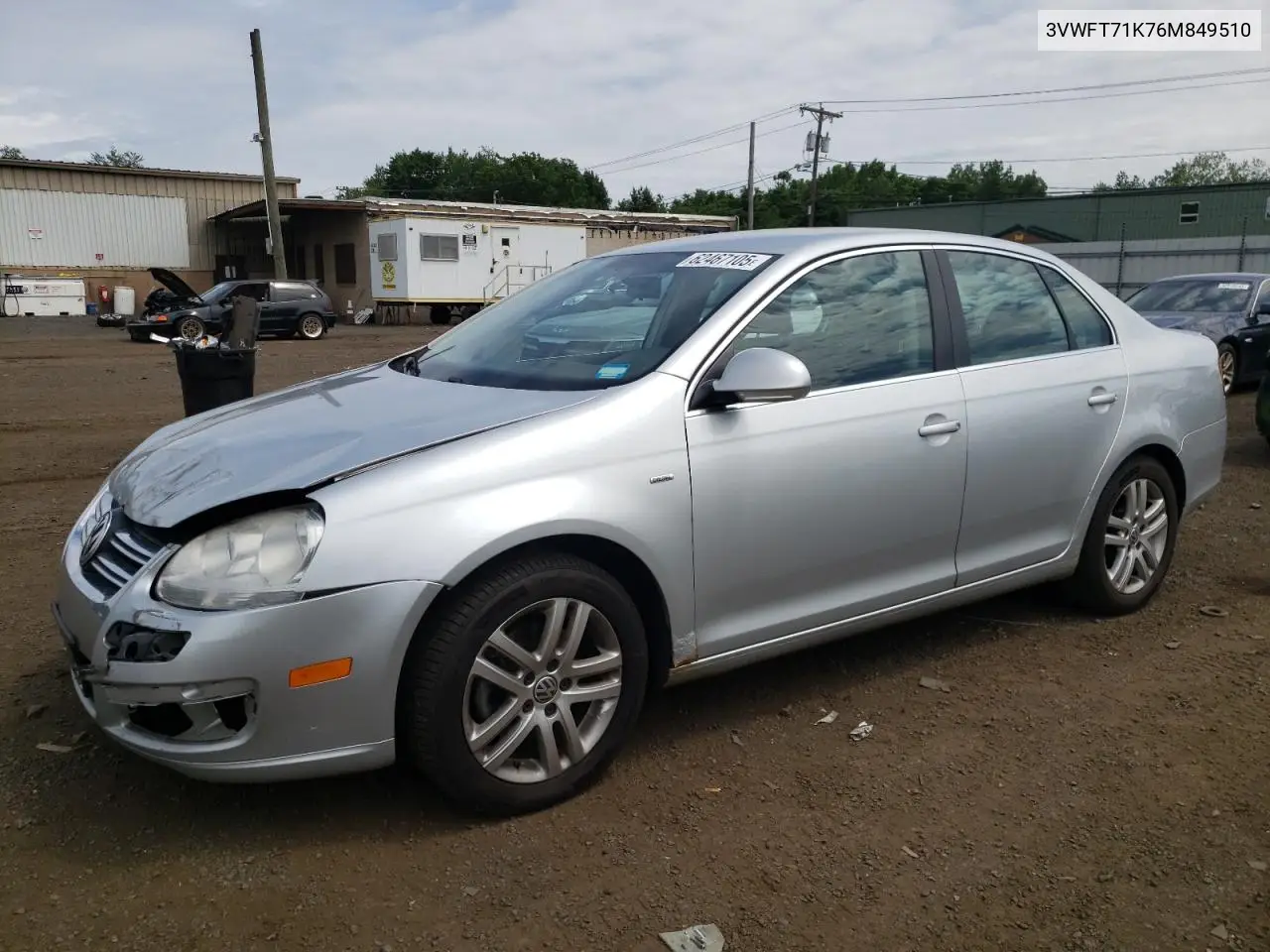 2006 Volkswagen Jetta Tdi VIN: 3VWFT71K76M849510 Lot: 62467105