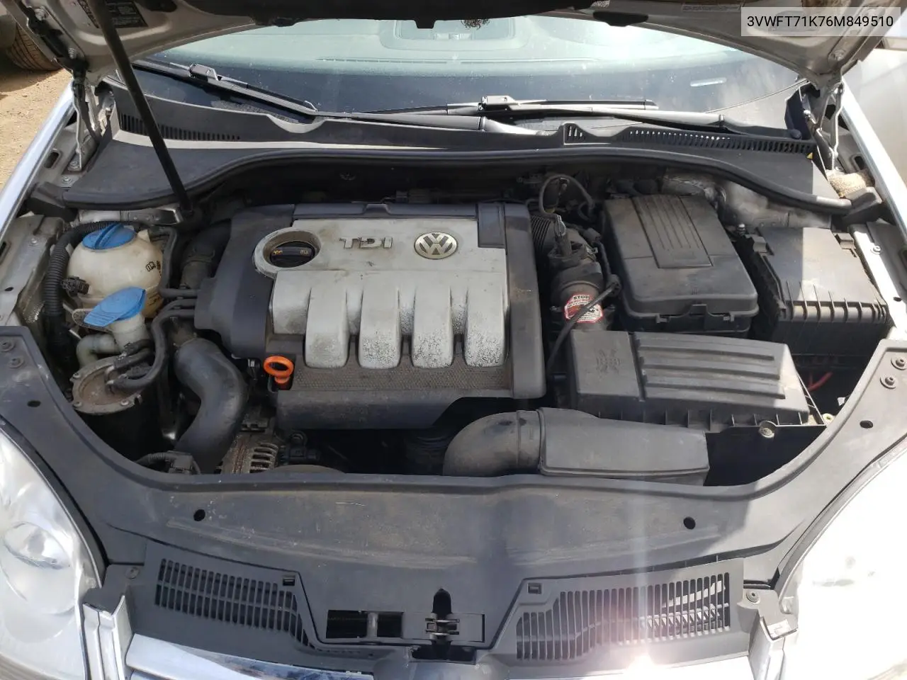 2006 Volkswagen Jetta Tdi VIN: 3VWFT71K76M849510 Lot: 62467105