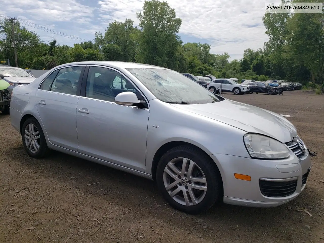 2006 Volkswagen Jetta Tdi VIN: 3VWFT71K76M849510 Lot: 62467105