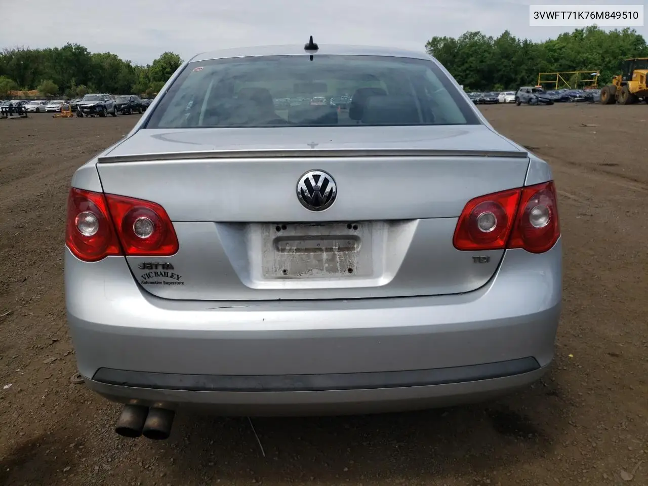 2006 Volkswagen Jetta Tdi VIN: 3VWFT71K76M849510 Lot: 62467105