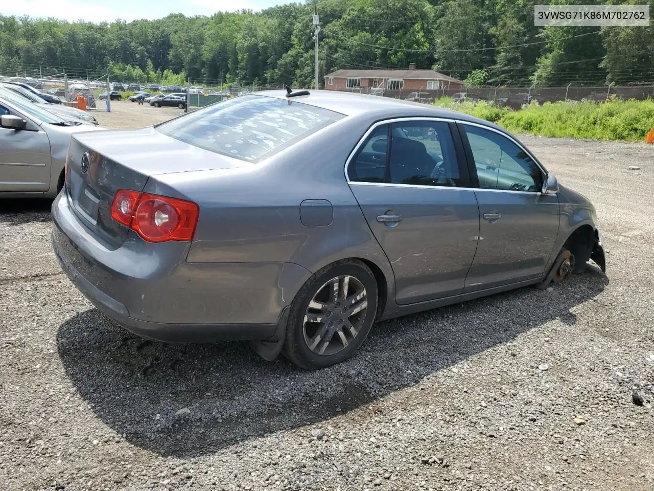 2006 Volkswagen Jetta 2.5 Option Package 1 VIN: 3VWSG71K86M702762 Lot: 62670975