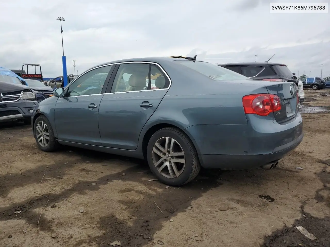 2006 Volkswagen Jetta 2.5 Option Package 1 VIN: 3VWSF71K86M796788 Lot: 62828485