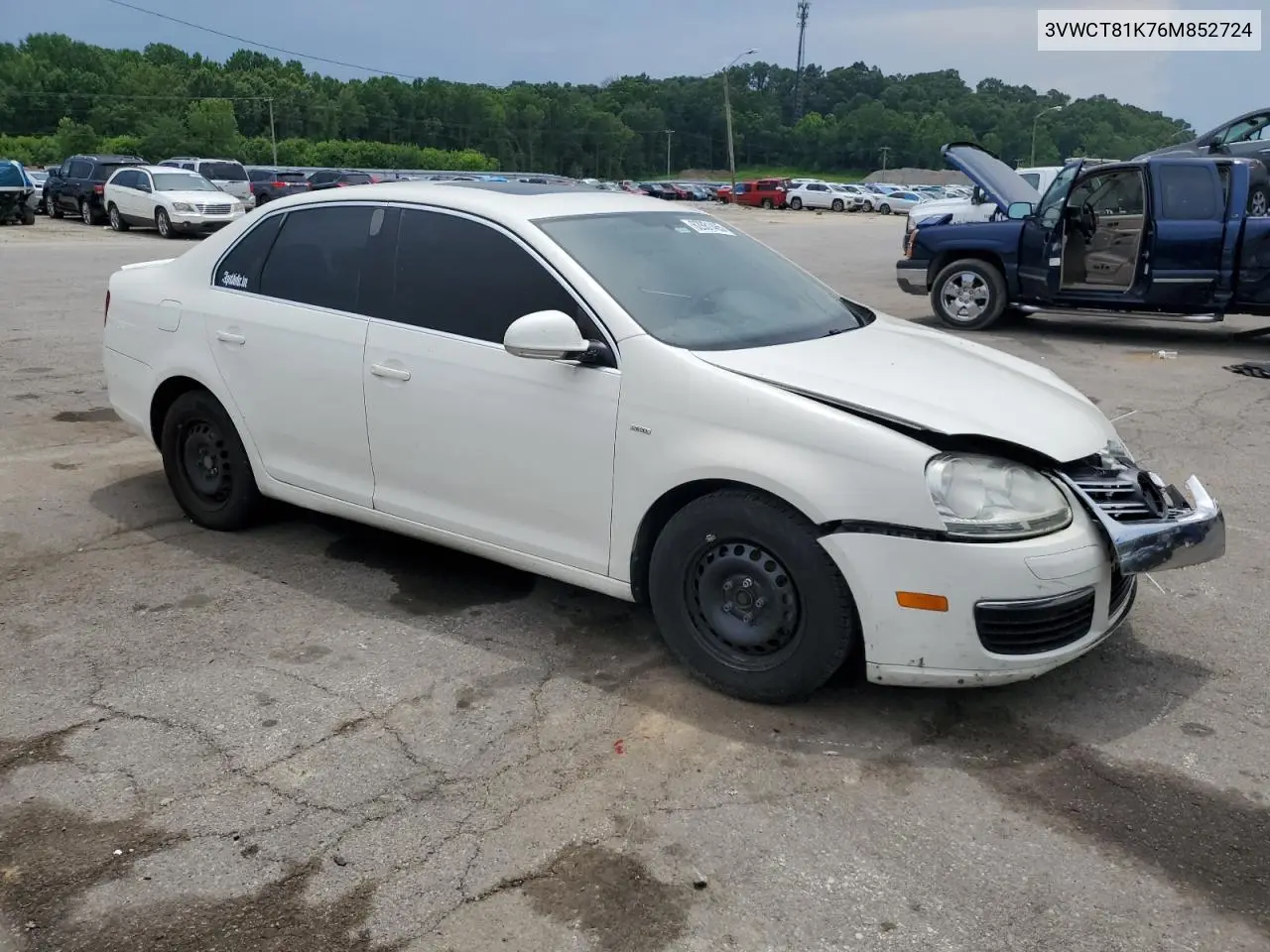 2006 Volkswagen Jetta Tdi VIN: 3VWCT81K76M852724 Lot: 62861465