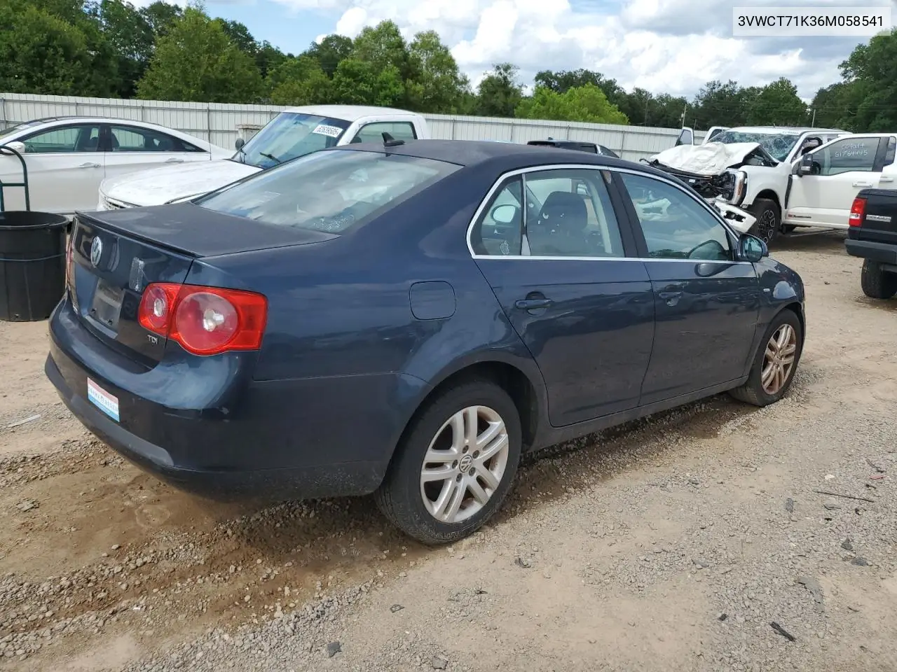 2006 Volkswagen Jetta Tdi VIN: 3VWCT71K36M058541 Lot: 63068565