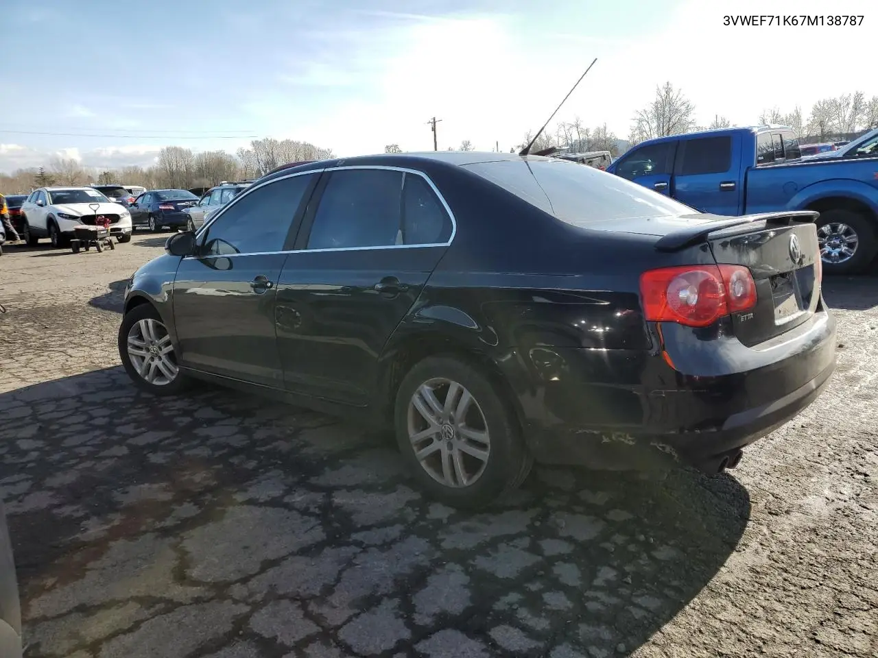 2007 Volkswagen Jetta Wolfsburg VIN: 3VWEF71K67M138787 Lot: 44757765