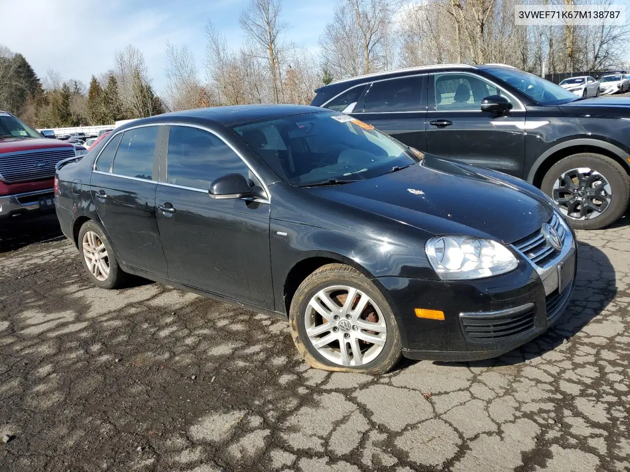 2007 Volkswagen Jetta Wolfsburg VIN: 3VWEF71K67M138787 Lot: 44757765