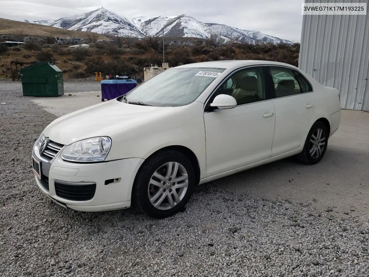 2007 Volkswagen Jetta Wolfsburg VIN: 3VWEG71K17M193225 Lot: 47824415