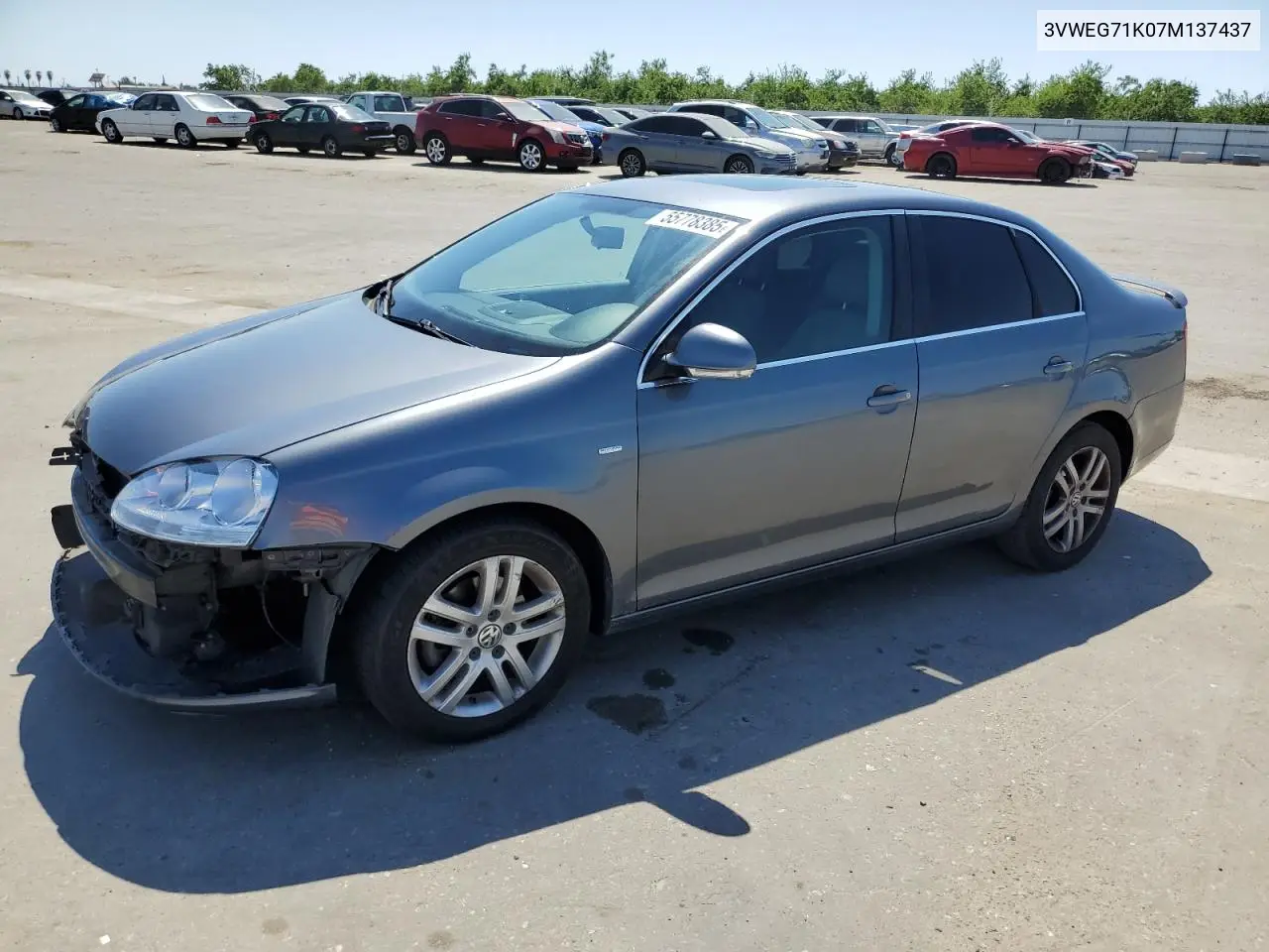 2007 Volkswagen Jetta Wolfsburg VIN: 3VWEG71K07M137437 Lot: 55778385