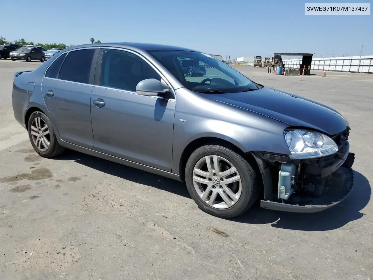 2007 Volkswagen Jetta Wolfsburg VIN: 3VWEG71K07M137437 Lot: 55778385