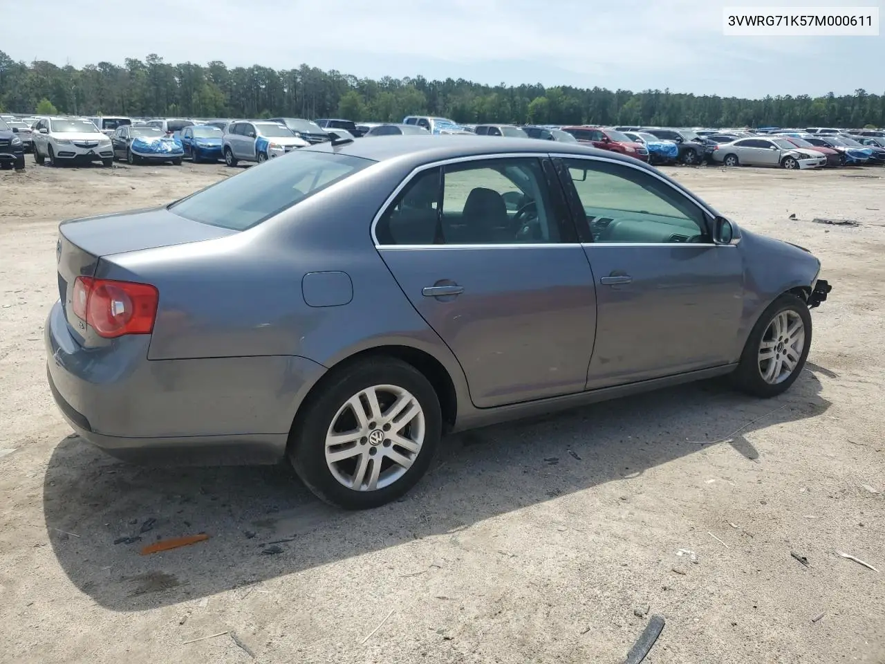 2007 Volkswagen Jetta 2.5 Option Package 1 VIN: 3VWRG71K57M000611 Lot: 55950635