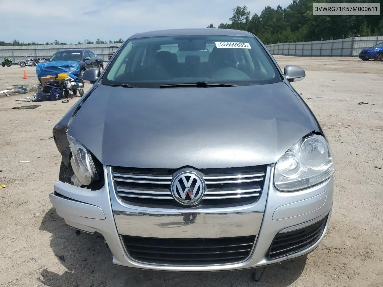 2007 Volkswagen Jetta 2.5 Option Package 1 VIN: 3VWRG71K57M000611 Lot: 55950635