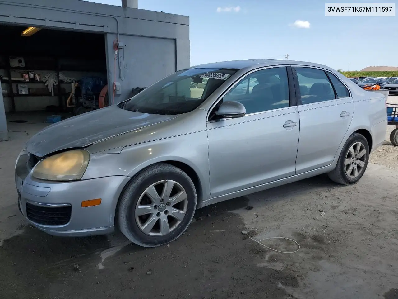 2007 Volkswagen Jetta 2.5 Option Package 1 VIN: 3VWSF71K57M111597 Lot: 56305925