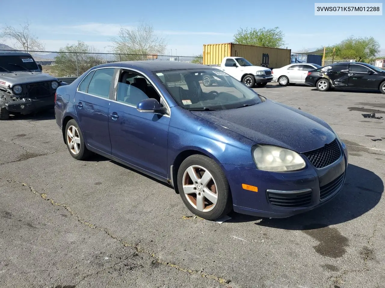 2007 Volkswagen Jetta 2.5 Option Package 1 VIN: 3VWSG71K57M012288 Lot: 56735725