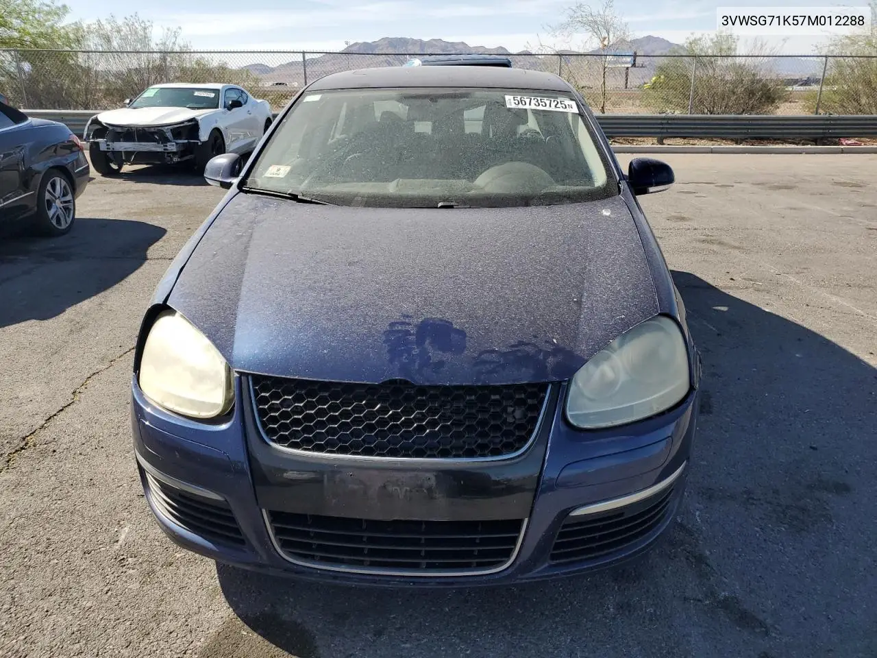 2007 Volkswagen Jetta 2.5 Option Package 1 VIN: 3VWSG71K57M012288 Lot: 56735725