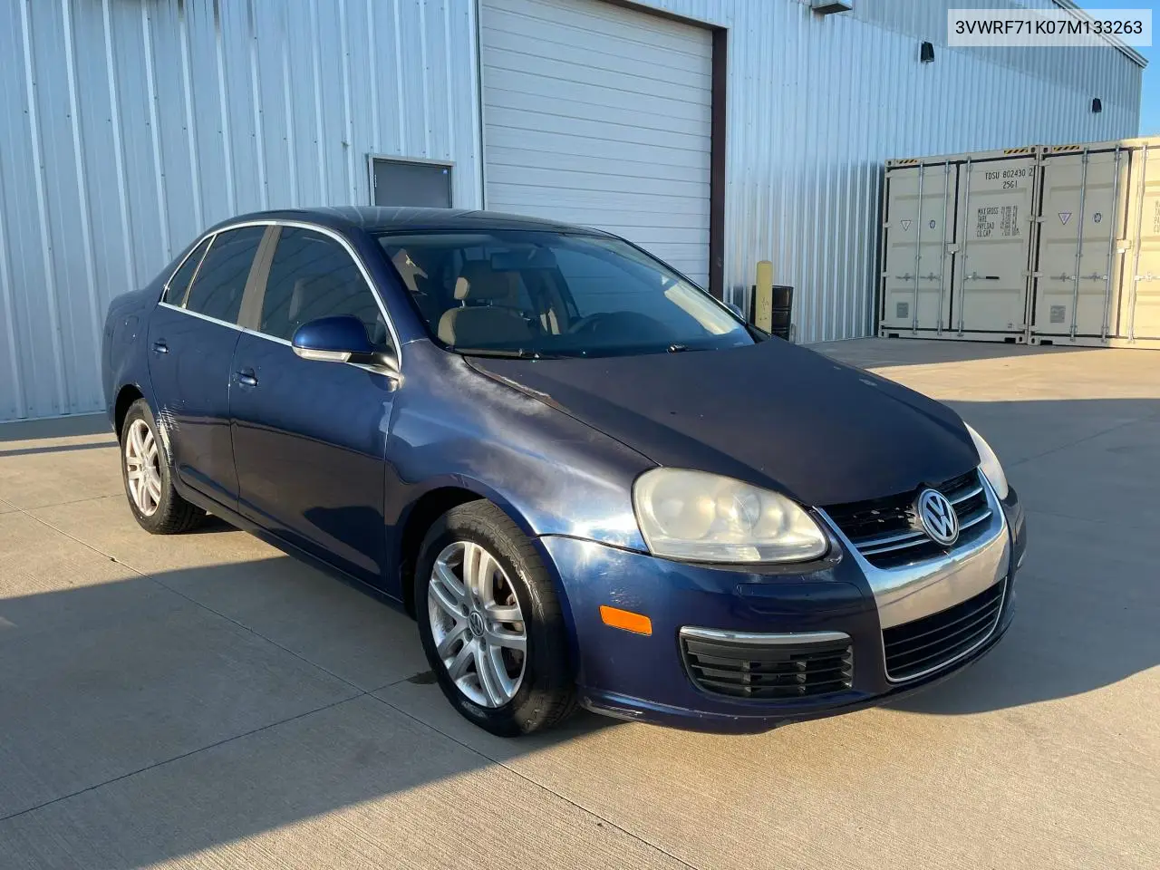 2007 Volkswagen Jetta 2.5 Option Package 1 VIN: 3VWRF71K07M133263 Lot: 57188265